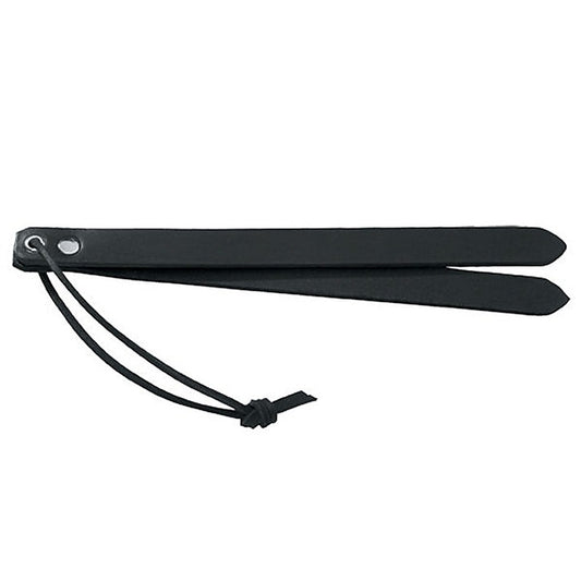 Two Strap Slapper Leather by Spartacus Enterprises - Paddles And Slappers