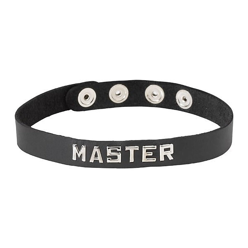 Wordband Collar MASTER by Spartacus Enterprises - Fancy Dress Ups