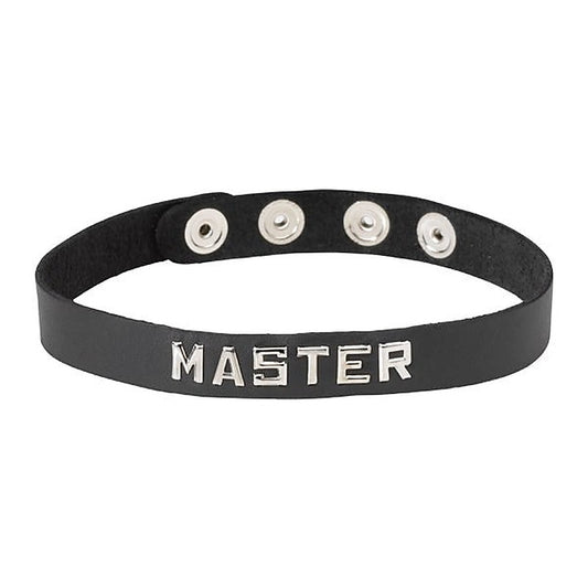Wordband Collar MASTER by Spartacus Enterprises - Fancy Dress Ups