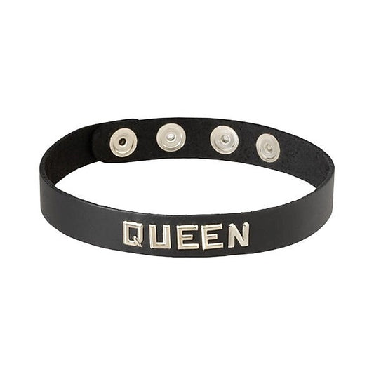 Wordband Collar - QUEEN by Spartacus Enterprises - Collars and Leads