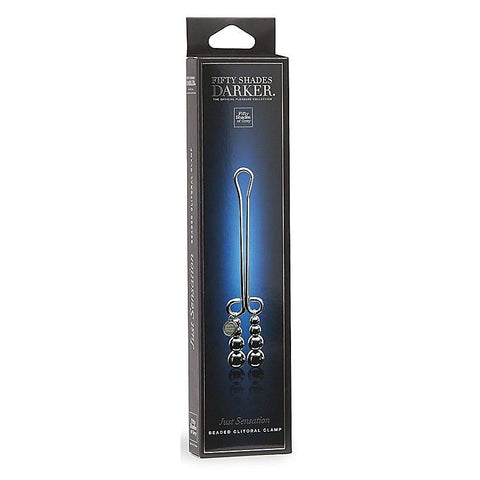 Fifty Shades Darker Just Sensation Beaded Clitoral Clamp - Nipple and Clit Clamps