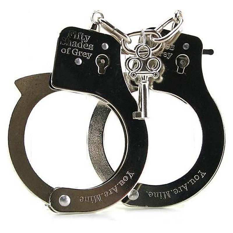 You Are Mine Metal Handcuffs by Love Honey - Cuffs and Restraints