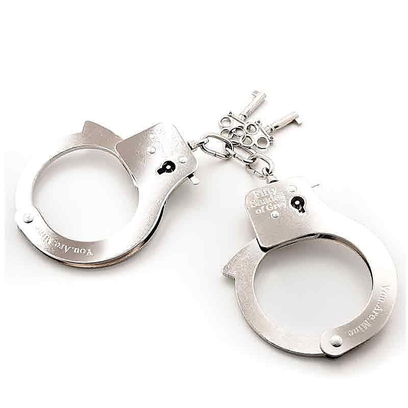 You Are Mine Metal Handcuffs by Love Honey - Cuffs and Restraints