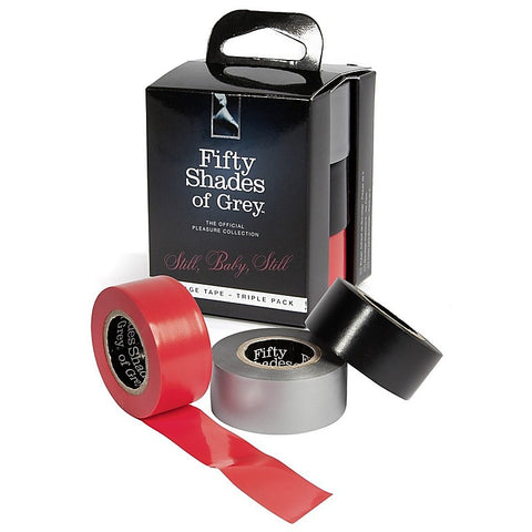 Still Baby Still Bondage Tape - Triple Pack by Love Honey - Collars and Leads