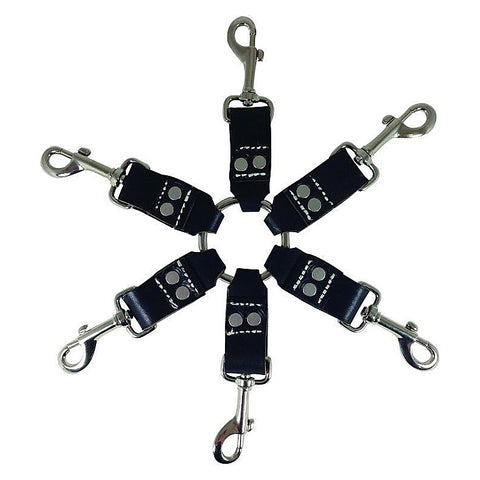 Edge Leather 6 Point Hog Tie by Sportsheets - Spreaders and Hangers