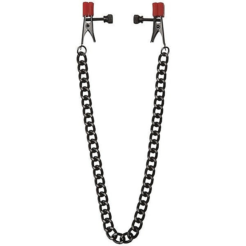 Premium Kink Chain Nipple Clips by Doc Johnson - Nipple and Clit Clamps