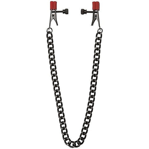 Premium Kink Chain Nipple Clips by Doc Johnson - Nipple and Clit Clamps