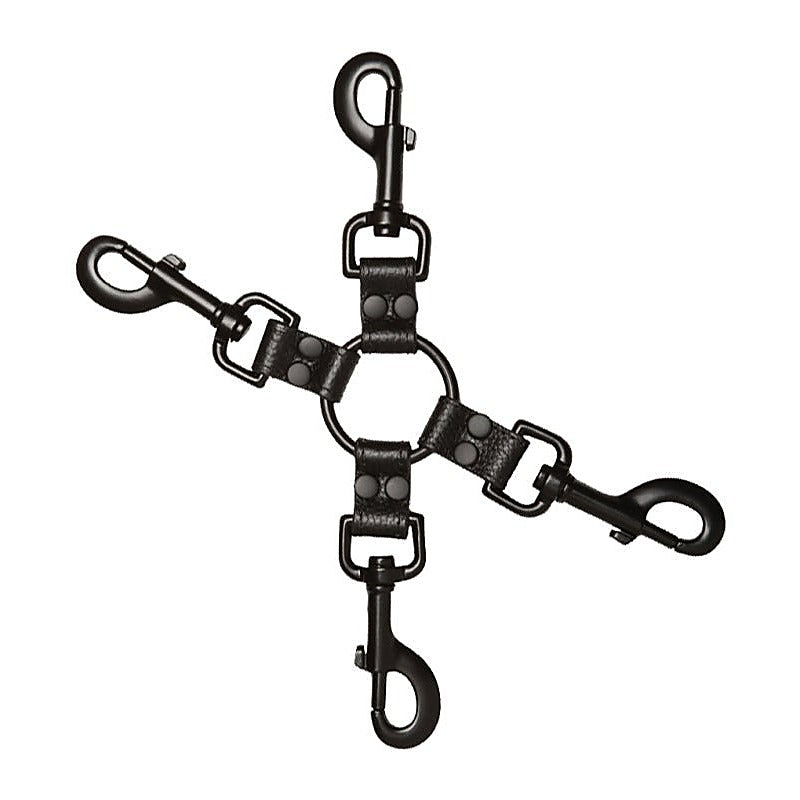 Kink Leather All Access Clips by Doc Johnson - Cuffs and Restraints