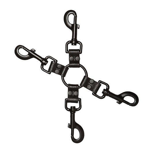 Kink Leather All Access Clips by Doc Johnson - Cuffs and Restraints