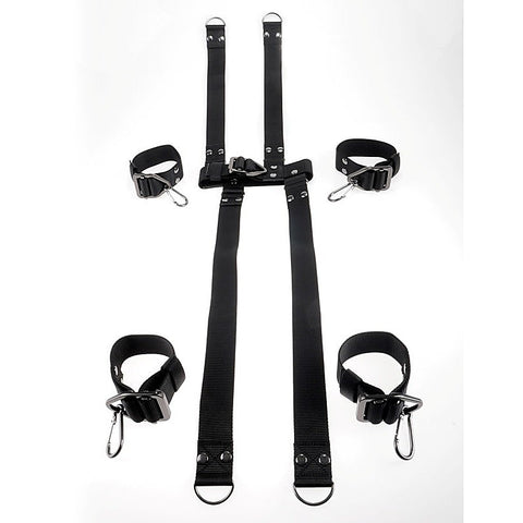 Sir Richards Command BDSM Hogtie and Collar Set by Pipedream - Cuffs and Restraints