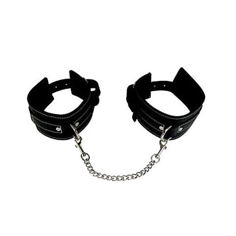 Edge Leather Wrist Restraints by Sportsheets - Cuffs and Restraints