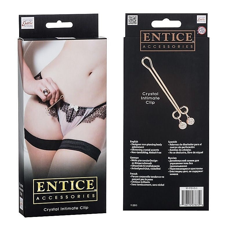 California Exotics Entice Accessories Crystal Intimate Clitoral Clip - Fancy Dress Ups