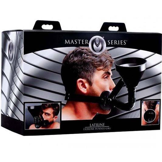 Latrine Extreme Funnel Mouth Gag by XR Brands - Bondage Gags and Bits