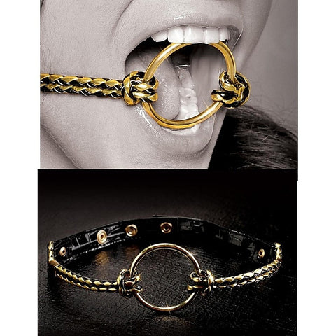Fetish Fantasy Gold BDSM Play Open Mouth Gag - Bondage Gags and Bits