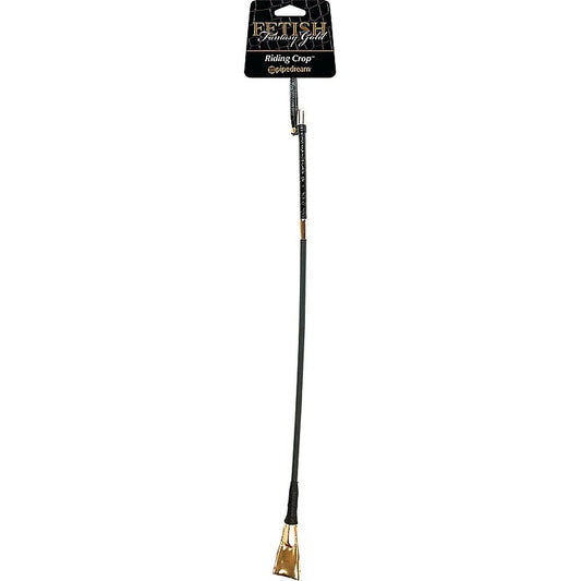 Fetish Fantasy Gold BDSM Play Riding Crop - Whips And Crops