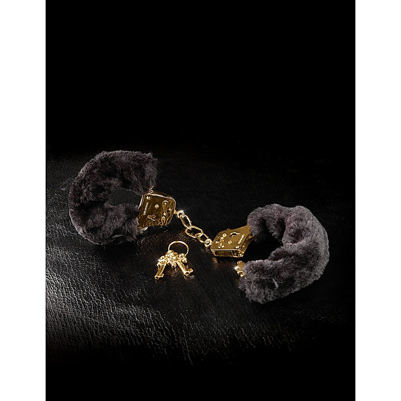 Fetish Fantasy Gold Deluxe Furry Bondage Cuffs - Cuffs and Restraints