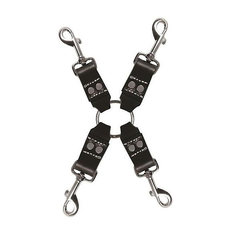 Edge Leather 4 Point Hog Tie by Sportsheets - Cuffs and Restraints