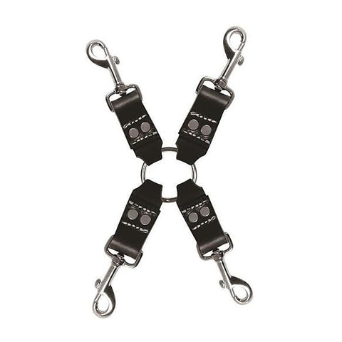 Edge Leather 4 Point Hog Tie by Sportsheets - Cuffs and Restraints