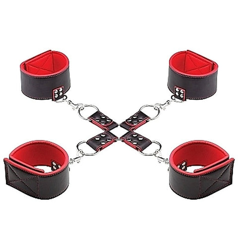 Premium Ouch Reversible Hogtie by Shots Toys - Cuffs and Restraints