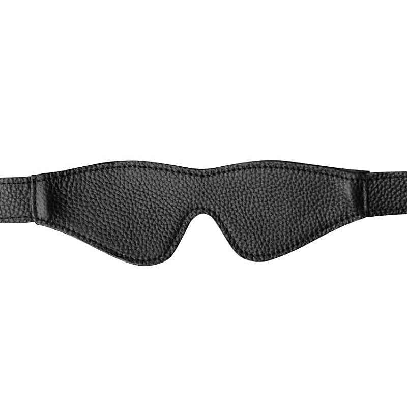Onyx Leather Blindfold by XR Brands - Masks And Blindfolds
