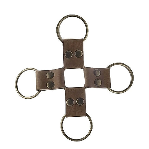 Premium Bonded Hogtie Brown by Shots Toys - Cuffs And Restraints