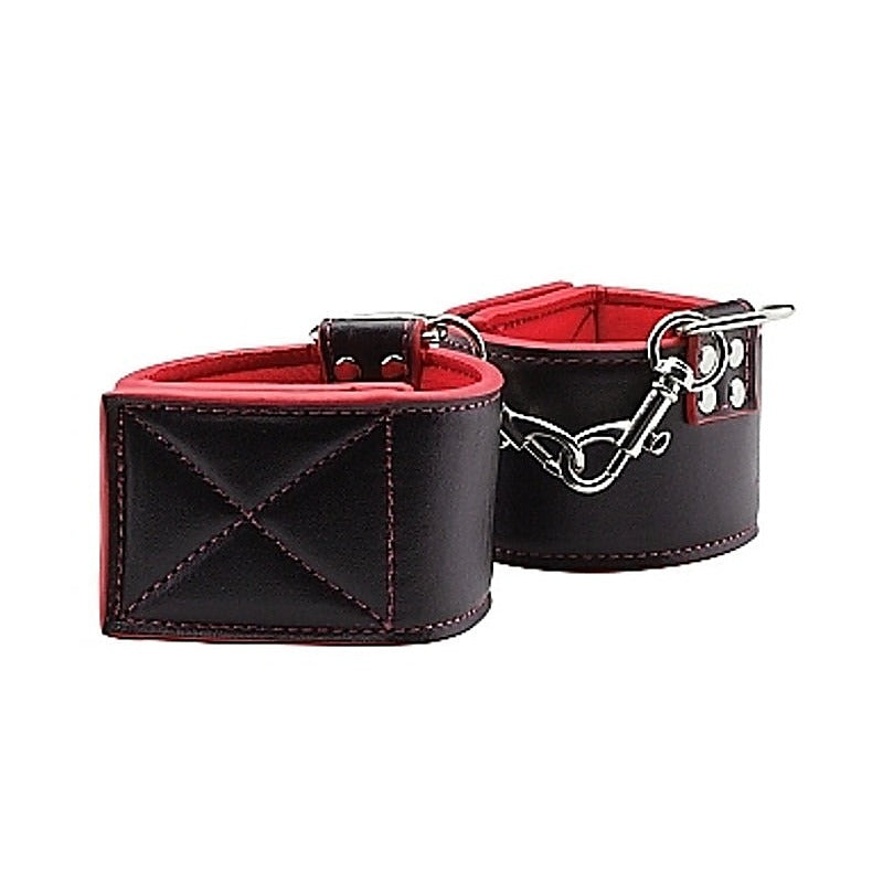 Ouch Reversible Ankle Cuffs by Shots Toys - Cuffs and Restraints