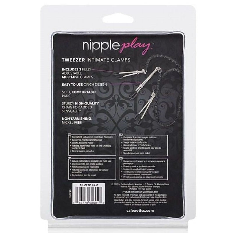 Nipple Play Tweezer Intimate Clamps by California Exotics - Nipple and Clit Clamps