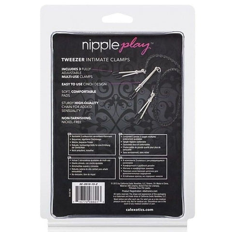 Nipple Play Tweezer Intimate Clamps by California Exotics - Nipple and Clit Clamps