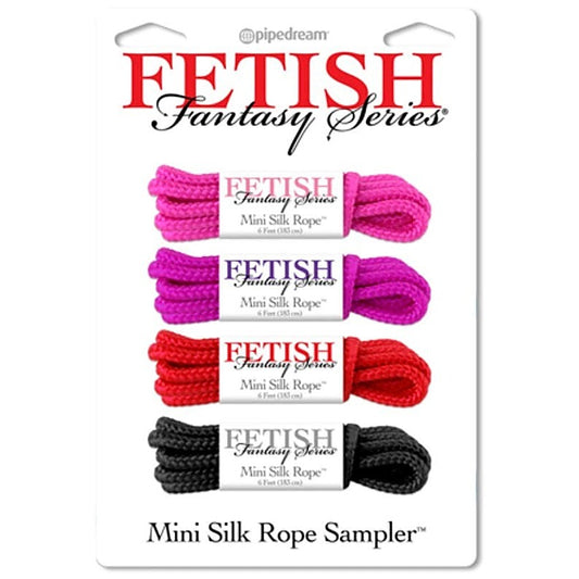 Fetish Fantasy 4 Piece Mini Silk Bondage Rope - Cuffs and Restraints