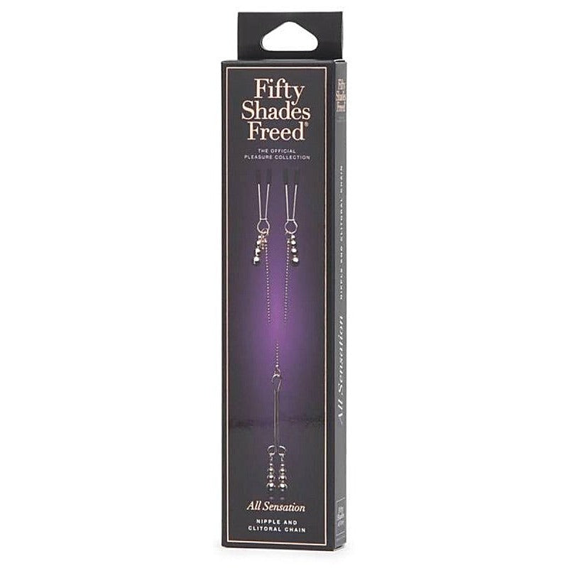Fifty Shades Freed All Sensation Nipple and Clitoral Chain - Nipple and Clit Clamps