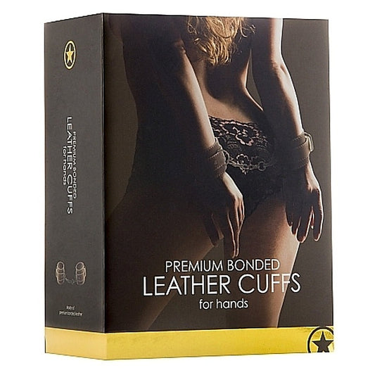 Bonded Leather Cuffs for Hands by Shots Toys - Cuffs and Restraints