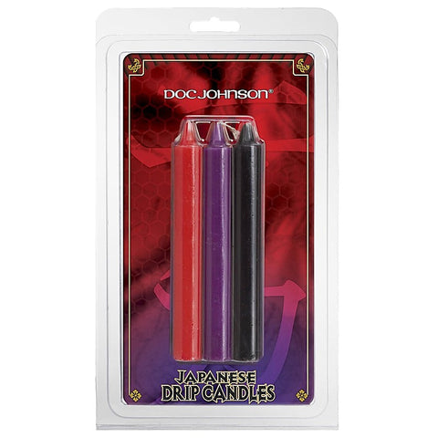 Multi Colour Japanese Drip Candles by Doc Johnson - Bath and Intimate Fragrances