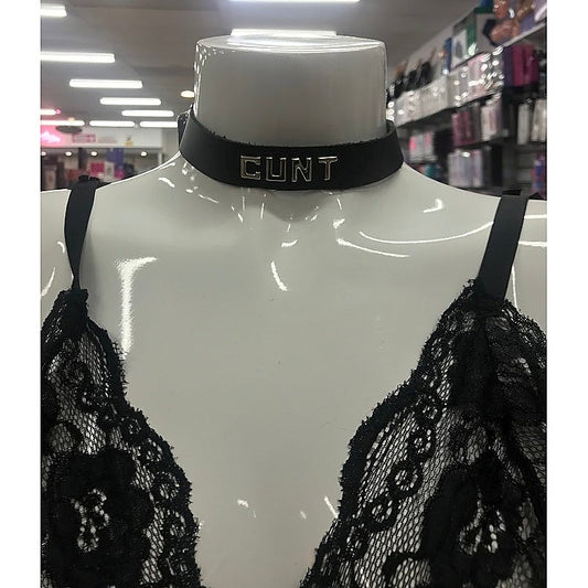 Wordband Collar Cunt by Spartacus Enterprises - Collars and Leads