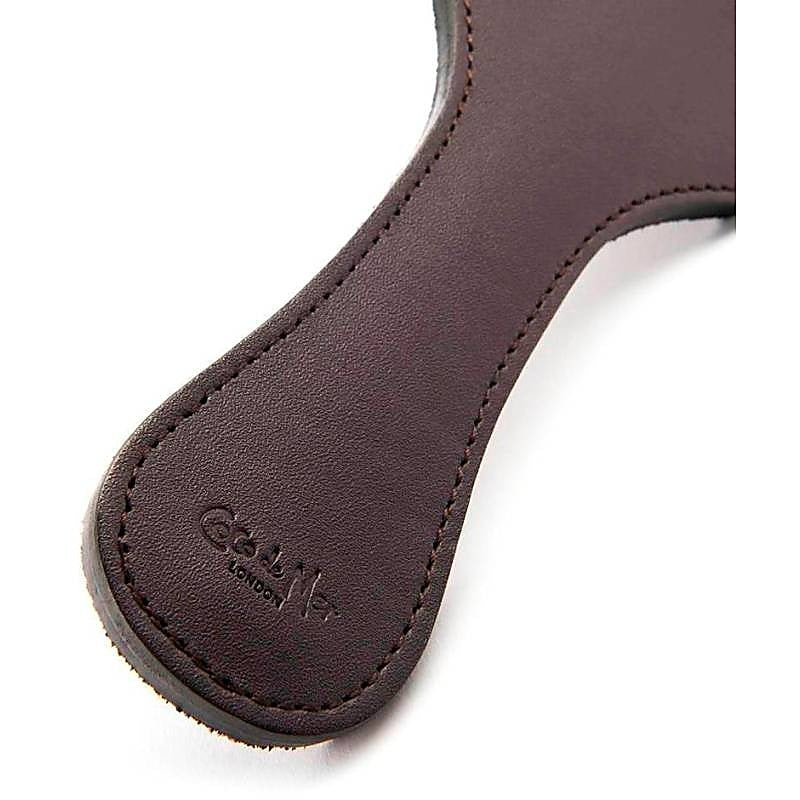 Premium Brown Leather Paddle by Coco de Mer - Paddles And Slappers