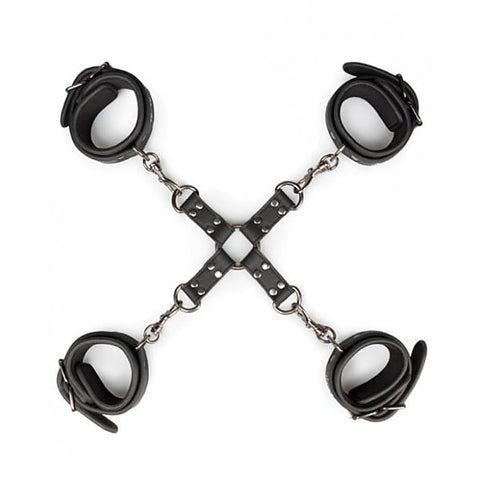 Fetish Ankle and Wrist Cuffs and Hogtie Set by Easytoys - Cuffs and Restraints