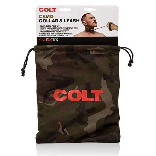 Colt Camo Fetish Play Collar and Leash by California Exotics - Collars and Leads