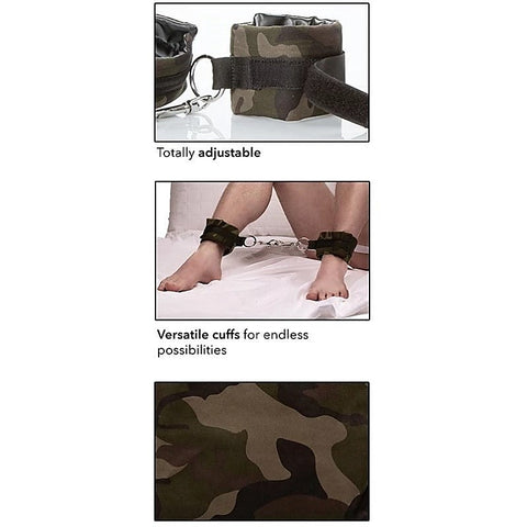 California Exotics Colt Camo Universal Versatile Bondage Cuffs Military Style - Cuffs and Restraints