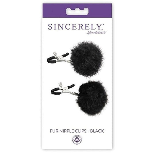 Sincerely Fur Nipple Clips by Sportsheets - Breast and Nipple Toys