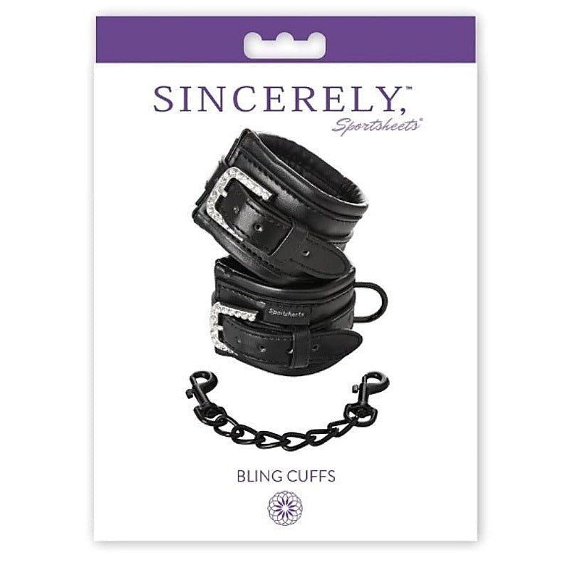 Sincerely Bling Cuffs by Sportsheets - Cuffs and Restraints