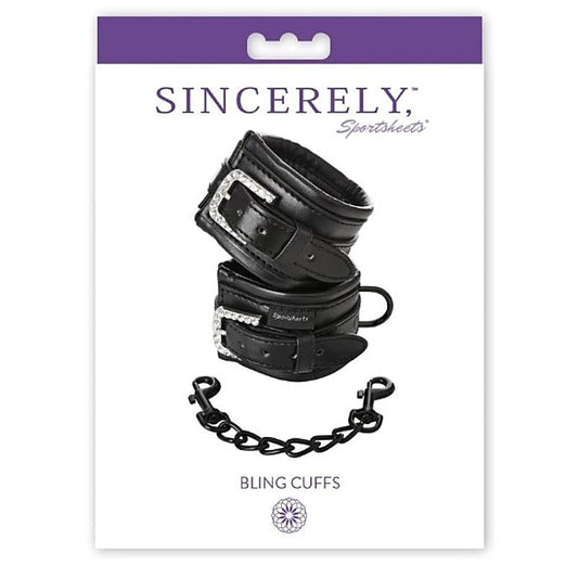 Sincerely Bling Cuffs by Sportsheets - Cuffs and Restraints