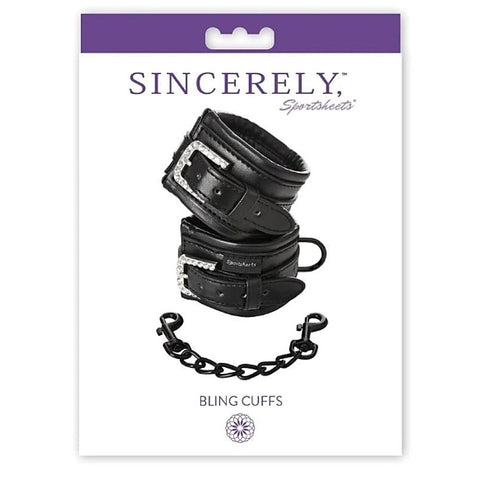 Sincerely Bling Cuffs by Sportsheets - Cuffs and Restraints