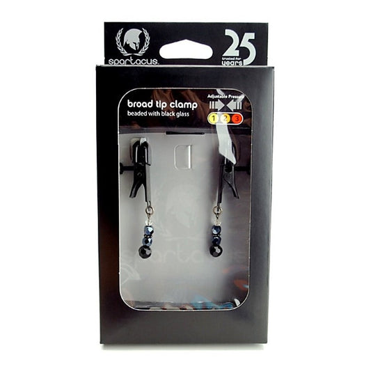 Luxurious Glass Bead Nipple Clamps by Spartacus - Nipple and Clit Clamps