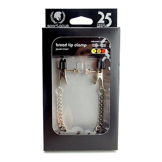 Adjustable Broad Tip Nipple Clamps by Spartacus - Nipple and Clit Clamps