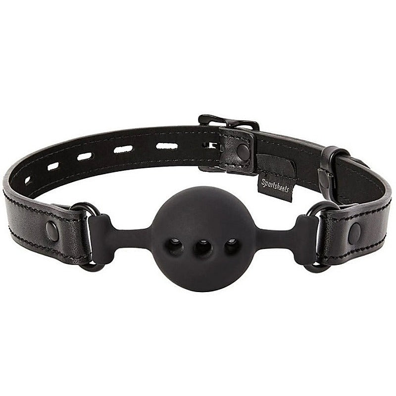 Saffron Breathable Ball Gag by Sportsheets - Bondage Gags and Bits