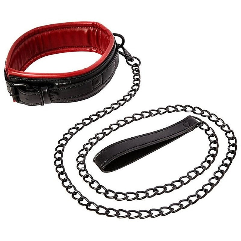 Saffron Leash and Collar by Sportsheets - Collars and Leads