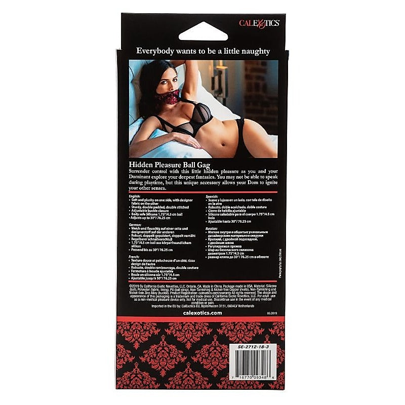 Scandal Hidden Pleasure Ball Gag by California Exotics - Bondage Gags and Bits