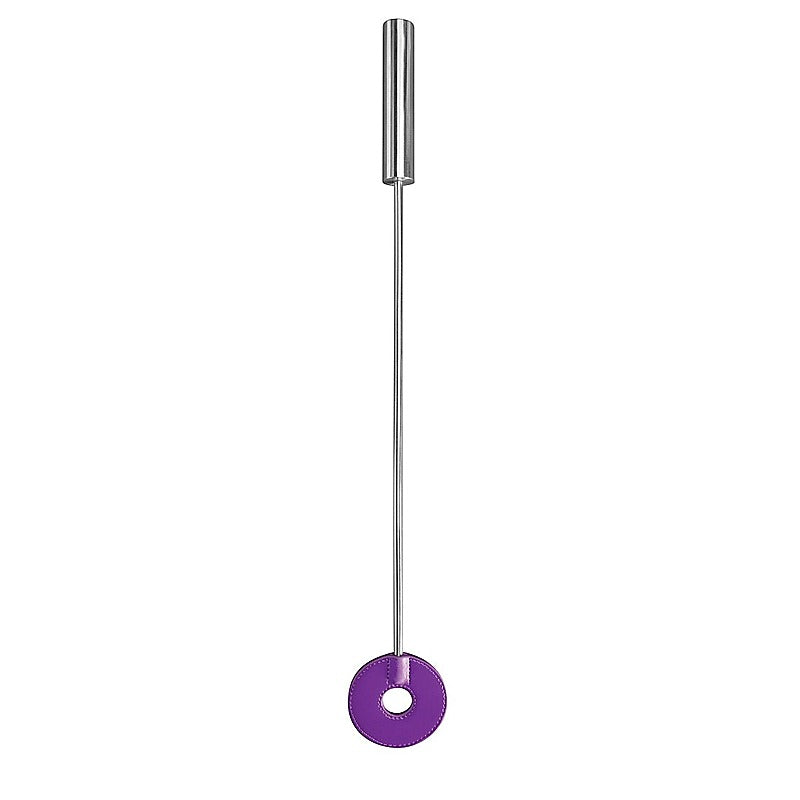 Leather Circle Tipped Crop by Shots Toys - Whips And Crops