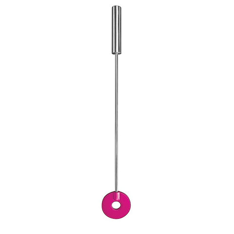 Leather Circle Tipped Crop by Shots Toys - Whips And Crops