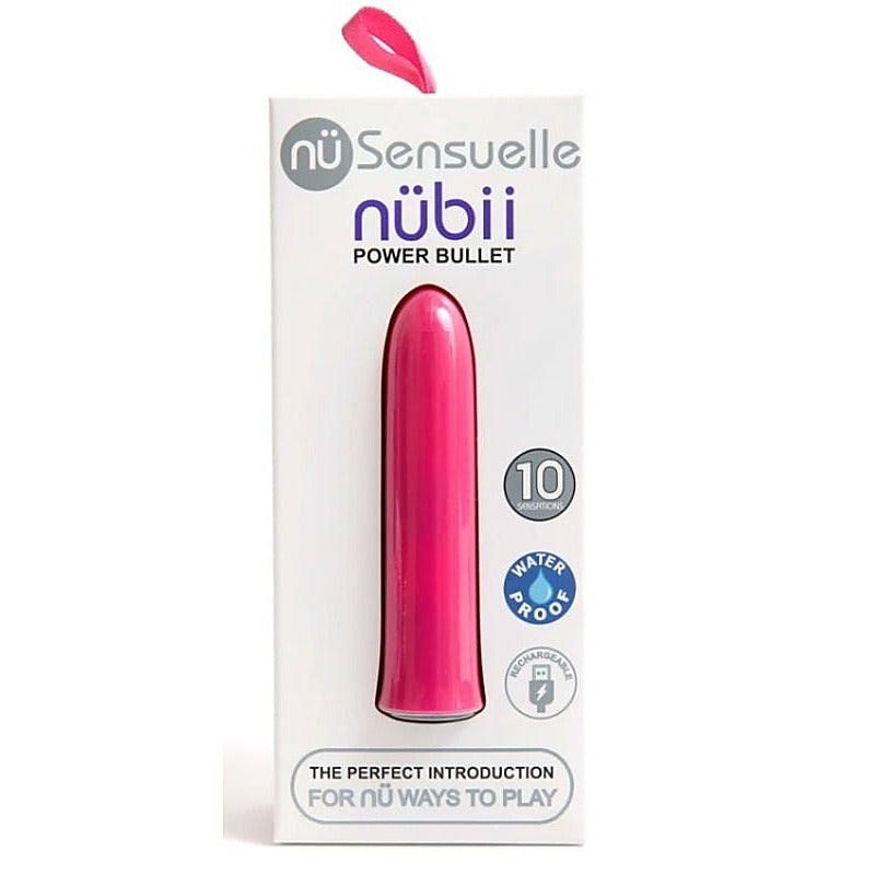 Nu Sensuelle Nubii Compact Bullet Vibrator with 10 Customizable Functions - Bullet Vibrators