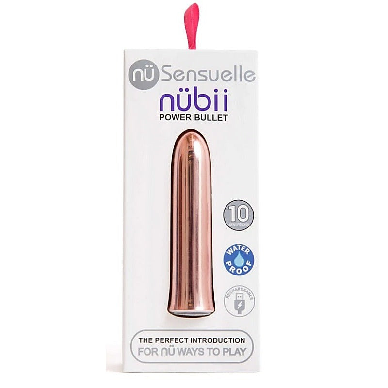 Nu Sensuelle Nubii Compact Bullet Vibrator with 10 Customizable Functions - Bullet Vibrators